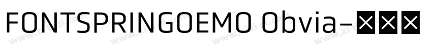 FONTSPRINGOEMO Obvia字体转换